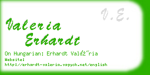 valeria erhardt business card